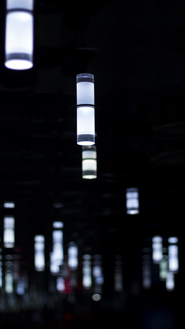 720x1280 Wallpaper lamps, lighting, light, darkness, dark