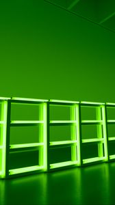 Preview wallpaper lamps, neon, light, green