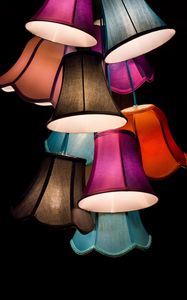 Preview wallpaper lampshade, lamp, lighting, multicolored