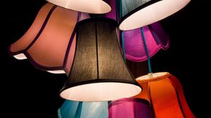 Preview wallpaper lampshade, lamp, lighting, multicolored