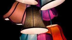 Preview wallpaper lampshade, lamp, lighting, multicolored