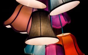 Preview wallpaper lampshade, lamp, lighting, multicolored