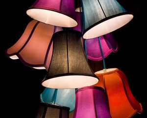 Preview wallpaper lampshade, lamp, lighting, multicolored