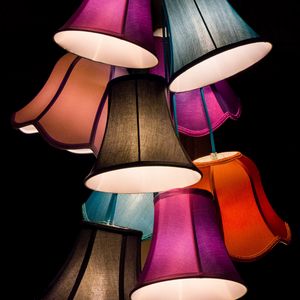 Preview wallpaper lampshade, lamp, lighting, multicolored