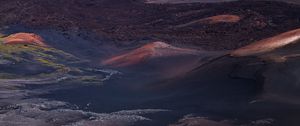 Preview wallpaper land, relief, aerial view, desert, volcanic