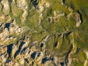 Preview wallpaper land, relief, surface, aerial view