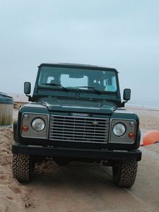 Preview wallpaper land rover, car, headlights, front view