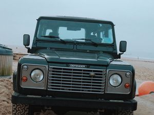 Preview wallpaper land rover, car, headlights, front view