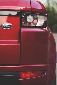 Preview wallpaper land rover, car, red, rear view, taillights