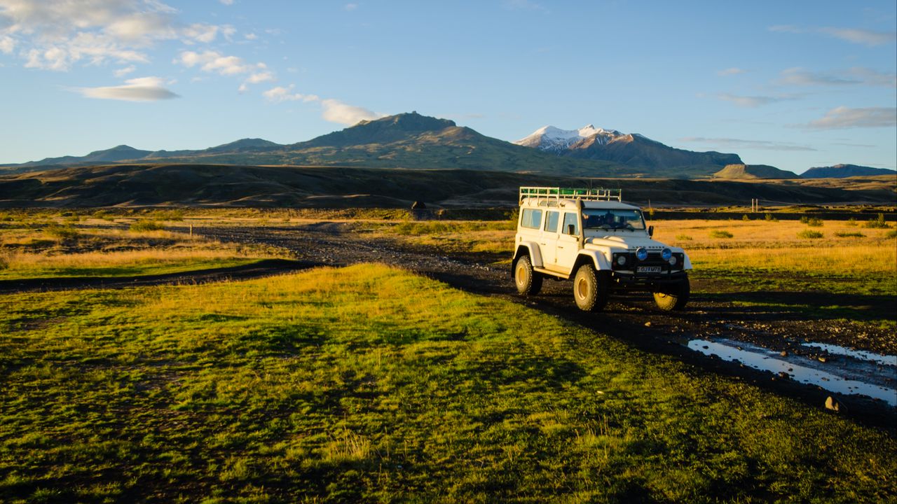 Wallpaper land rover, car, suv, mountains