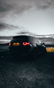 Preview wallpaper land rover discovery 3, land rover, car, rear view, black