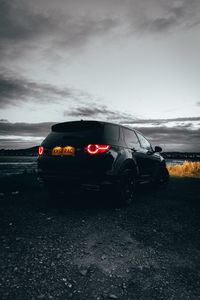 Preview wallpaper land rover discovery 3, land rover, car, rear view, black