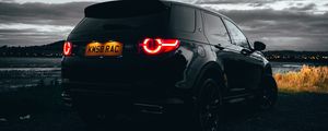 Preview wallpaper land rover discovery 3, land rover, car, rear view, black