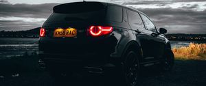 Preview wallpaper land rover discovery 3, land rover, car, rear view, black