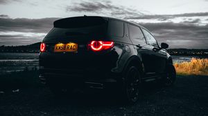 Preview wallpaper land rover discovery 3, land rover, car, rear view, black