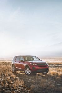 Preview wallpaper land rover discovery, land rover, suv, field