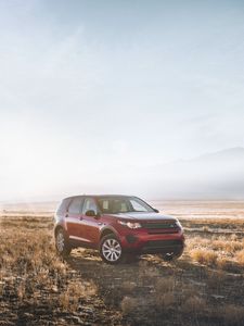 Preview wallpaper land rover discovery, land rover, suv, field