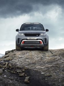 Preview wallpaper land rover discovery svx, land rover, car, blue, front view