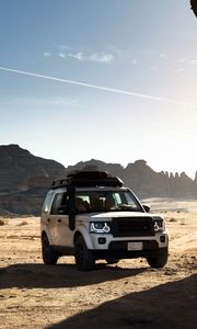 Preview wallpaper land rover hejaz railway, land rover, car, suv, white