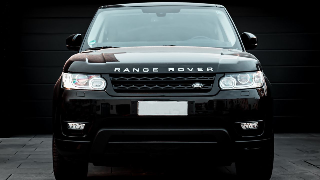 Wallpaper land rover, range rover, car, black, suv, front view