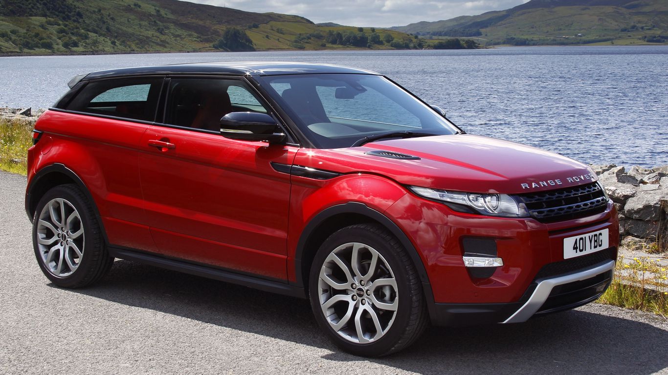 Download wallpaper 1366x768 land rover, range rover, red, auto, suv ...