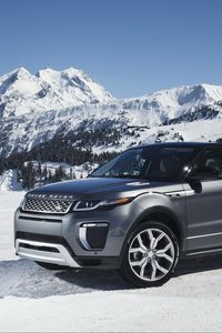 Preview wallpaper land rover, range rover, snow, side view