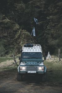 Preview wallpaper land rover, suv, mountains, car