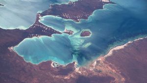 Preview wallpaper land, sea, islands, planet, view from space