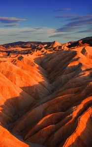 Preview wallpaper landform, mountains, shadow, sky