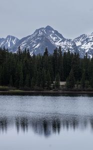 Preview wallpaper landscape, forest, mountains, lake, nature