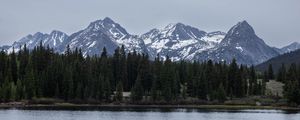 Preview wallpaper landscape, forest, mountains, lake, nature