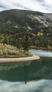 Preview wallpaper landscape, lake, forest, trees, nature