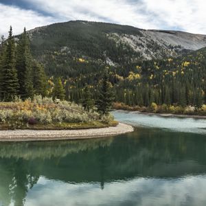 Preview wallpaper landscape, lake, forest, trees, nature