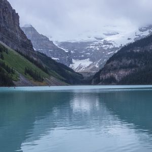 Preview wallpaper landscape, lake, mountains, nature, stone