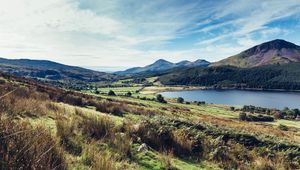 Preview wallpaper landscape, lake, mountains, forest, nature