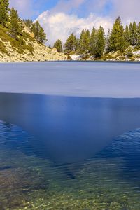 Preview wallpaper landscape, lake, trees, mountains, nature