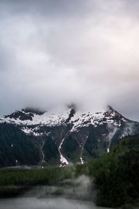 Preview wallpaper landscape, mountain, clouds, nature, peak