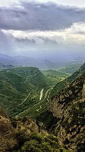 Preview wallpaper landscape, mountains, hills, relief, nature, sky