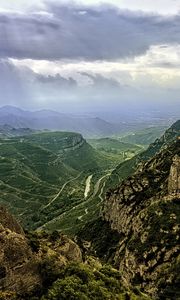 Preview wallpaper landscape, mountains, hills, relief, nature, sky