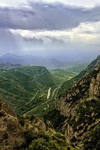 Preview wallpaper landscape, mountains, hills, relief, nature, sky