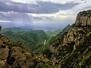 Preview wallpaper landscape, mountains, hills, relief, nature, sky