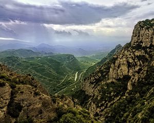 Preview wallpaper landscape, mountains, hills, relief, nature, sky