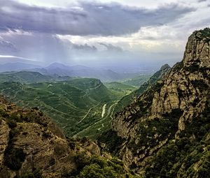 Preview wallpaper landscape, mountains, hills, relief, nature, sky