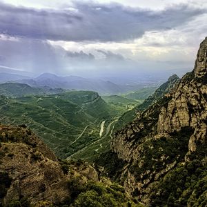 Preview wallpaper landscape, mountains, hills, relief, nature, sky