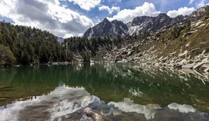 Preview wallpaper landscape, mountains, lake, reflection, nature