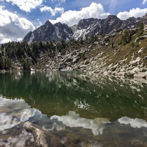 Preview wallpaper landscape, mountains, lake, reflection, nature