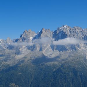 Preview wallpaper landscape, mountains, rocks, clouds, slope