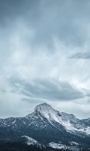 Preview wallpaper landscape, mountains, sky, clouds, nature