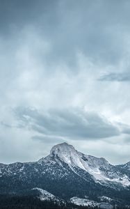 Preview wallpaper landscape, mountains, sky, clouds, nature