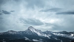 Preview wallpaper landscape, mountains, sky, clouds, nature